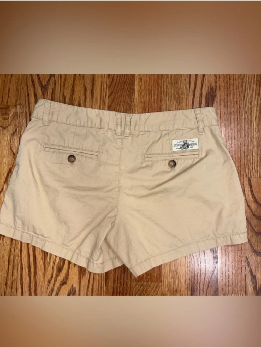 Teenie Weenie 4" Khaki Chino Bermuda Shorts.
